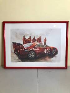 lot 450 image: Sandra Leitzinger Ferrari F-40 Signed Numbered Print