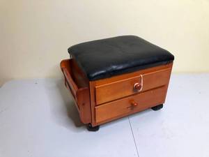 lot 531 image: Rolling Footstool with Drawers