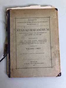 lot 479 image: Nysa Ad Maeandrum German Book, Pub. 1913.