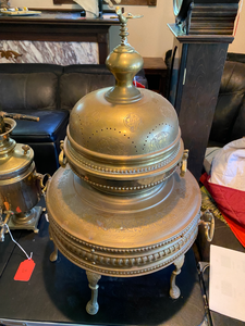 lot 22 image: Large Turkish Brass Brazier Censer