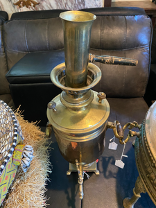 lot 24 image: Antique Russian Brass Samovar