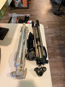 lot 26 image: Group of 3 Camera Tripods with Cases