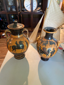 lot 129 image: 2 Ancient Greek Style Vases