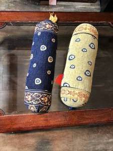 lot 504 image: 2 Turkish Bolster Pillows