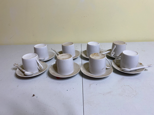 lot 229 image: Grp 8 Demitasse Cups and Saucers