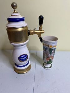 lot 246 image: Kossinger German Beer Tap and Beer Goblet