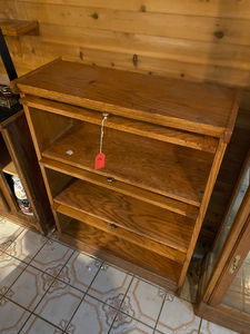 lot 416 image: Oak Barristers Bookshelf - 3 shelves