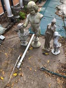 lot 669 image: 4 Figural Outdoor Sculptures