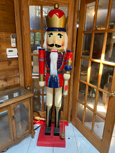 lot 508 image: Very Large Wooden Nutcracker