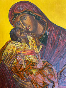 lot 545 image: Two Modern Religious Icon Paintings on Panel