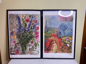 lot 551 image: Group of Two Marc Chagall Limited Edition Color Lithograph with COA
