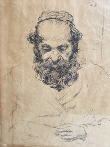 lot 561 image: Two Original Drawings Signed Illegibly, 2 Other Pieces