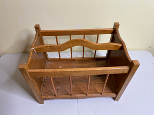 lot 768 image: Wood Magazine Rack