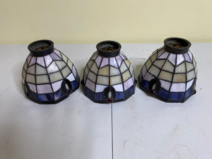 lot 681 image: Three Tiffany Style Lampshades
