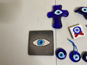 lot 683 image: Group of Nazar Items and Wall Hangings