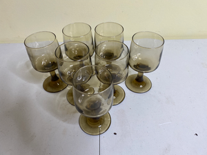 lot 697 image: Set of 7 Glass Goblets