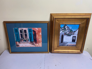 lot 701 image: 6 Artworks & Paintings of Architecture, 1 Poster, and 1 Small Plaque