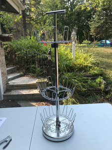 lot 641 image: Three-Tiered Metal Shoe Rack