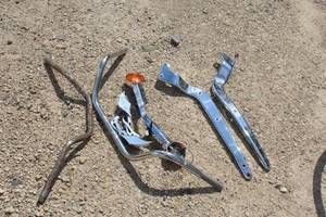 Lot of (7) Motorcycle Parts - Handlbars, Mirrors, Tail Lights