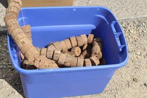 Fishing Net Dcor  Corks On A String