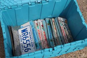 Lot of (50) Minnesota, Wisconsin License Plates