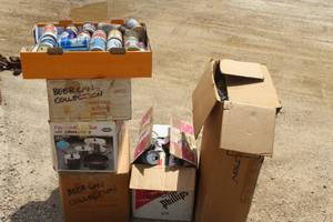 Lot of (6 Boxes) Vintage Beer Cans