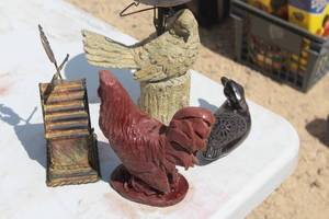 Lot of (4) Home Dcor - (3) Bird, (1) House