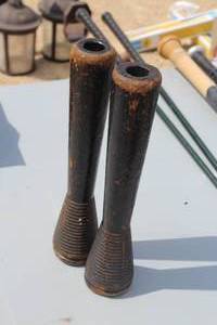 Lot of (2) Vintage Wooden Bobbers