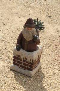 Santa Claus Down The Chimney Table Dcor