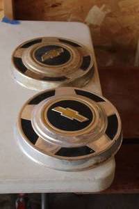 Lot of (2) Vintage Chevrolet Hub Caps