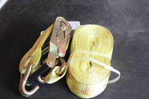 3300-lbs Ratchet Tie Down with Double J Hook 2x127