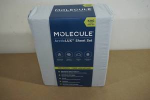 lot 38 image: NEW Molecule ArcticLux 4 Piece Sheet Set - King