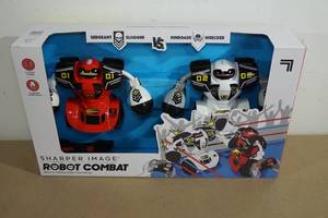 lot 54 image: NEW Sharper Image Robot Combat Toy Set