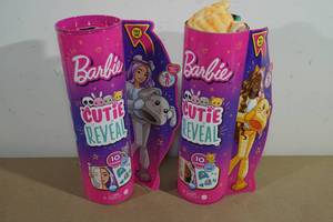 lot 61 image: Barbie Cutie Reveal Dolls