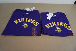 lot 95 image: NEW Minnesota Vikings T-Shirts - XL