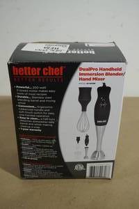 lot 101 image: NEW Better Chef DualPro Handheld Immersion Blender