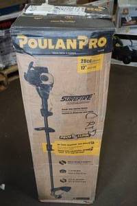 lot 158 image: NEW Poulan Pro 17 28cc Gas String Trimmer