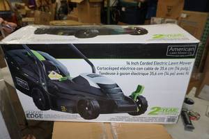 lot 165 image: NEW American Lawn Mower Co 14 Corded Electric Mower