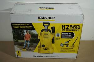 lot 184 image: NEW Karcher K2 1600 PSI Electric Pressure Washer Kit