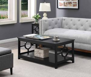 lot 26 image: Convenience Concepts Ring Coffee Table - MISSING HARDWARE