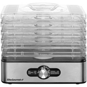 lot 82 image: Elite Gourmet 5 Tray Stainless Food Dehydrator