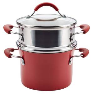 lot 86 image: NEW Rachael Ray Cucina Hard Porcelain Enamel Multi-Pot Set