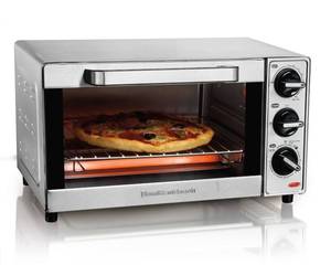 lot 164 image: Hamilton Beach 4 Slice Stainless Toaster Oven