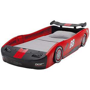 lot 197 image: Turbo Race Car Bed Frame - Twin