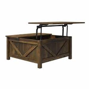 lot 206 image: Ameriwood Rustic Lift Top Coffee Table