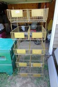 lot 71 image: Metal Basket DisplayStorage Rack