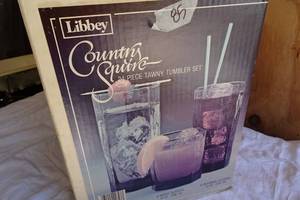 lot 85 image: Libbey Country Squire Glass Tumblers