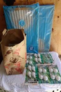 lot 98 image: Sylvania Light Bulbs and True Blue Furnace Filters