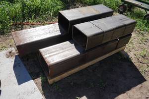 lot 4 image: 8 x 12 x 12 Steel Rectangular Tubing