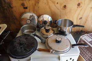 lot 95 image: Assorted Pots and Pans